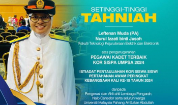 Setinggi-Tinggi Tahniah Kepada Nurul Izzati binti Jusoh